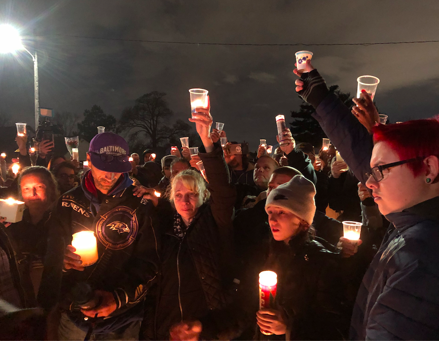 Candlelight vigil